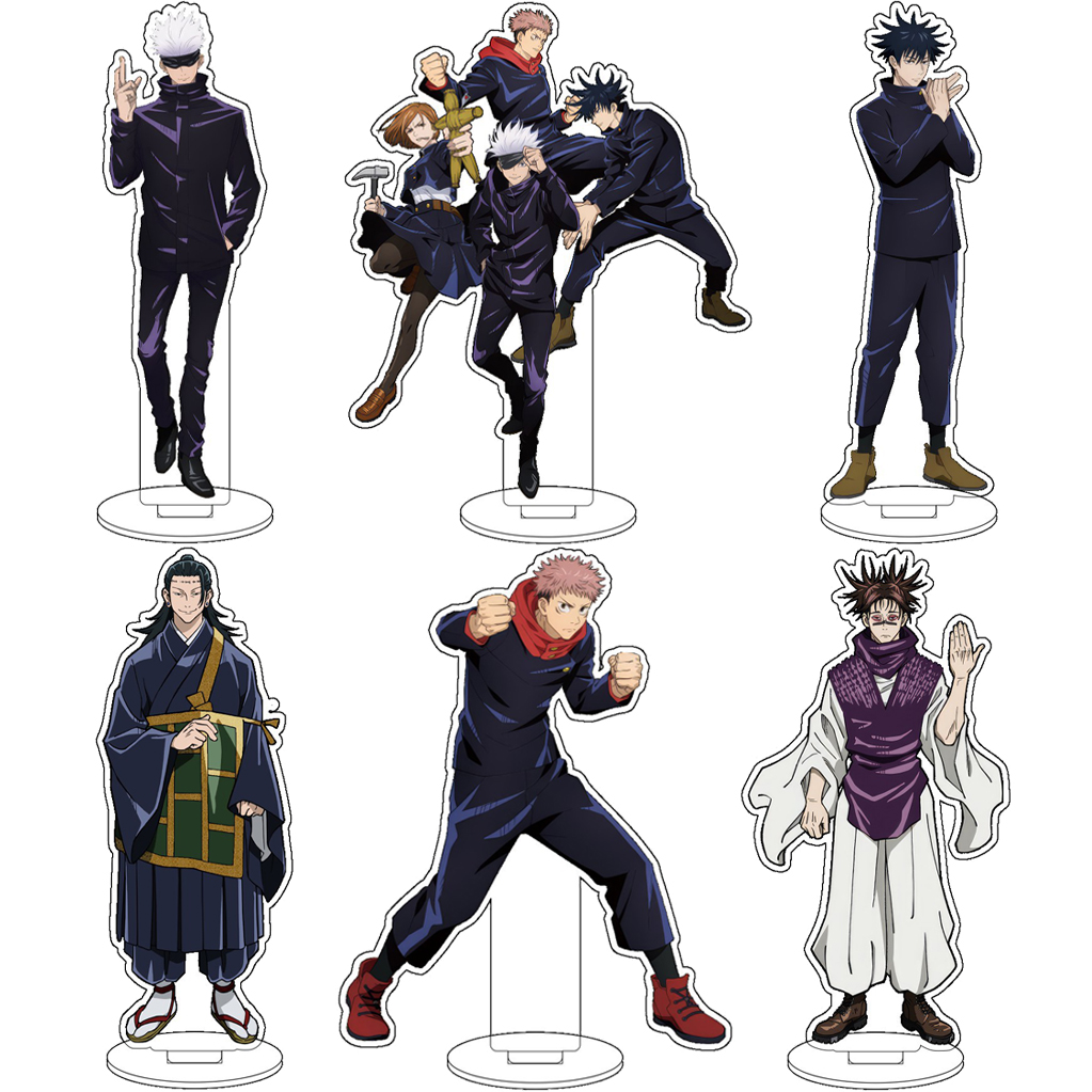 Anime Merchandise Collection - 16 センチメートルアニメ呪術廻戦五条悟いたどりいゆうじ伏黒恵禅音マキコスアクリルフィギュアスタンド装飾品クリスマスギフト