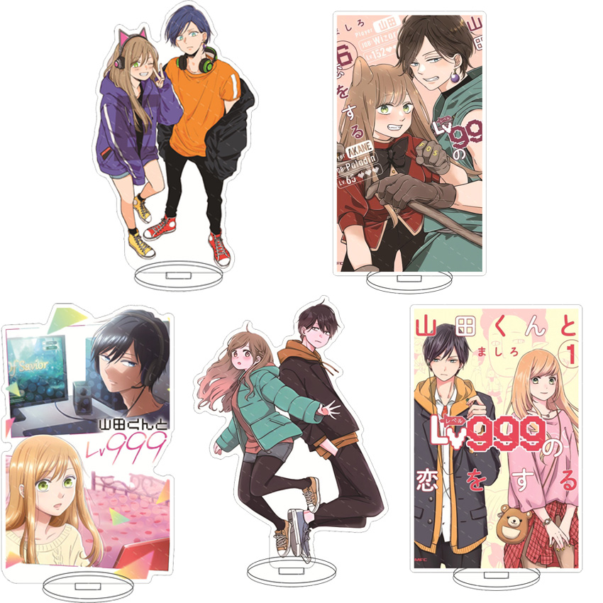 Anime Merchandise Collection - 16CMアニメアクリルスタンド「私の恋愛物語はヤマダくんとレベル999で始まる」木ノ下あかね ‌ ヤマダアキト コスプレフィギュア 装飾品 ギフト