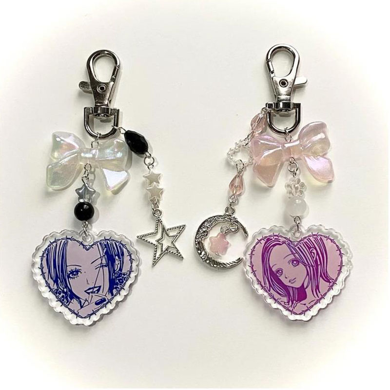 手作りのナナとハチのマッチングキーホルダー、美的 - Nana Anime Merchandise のレビューと価格