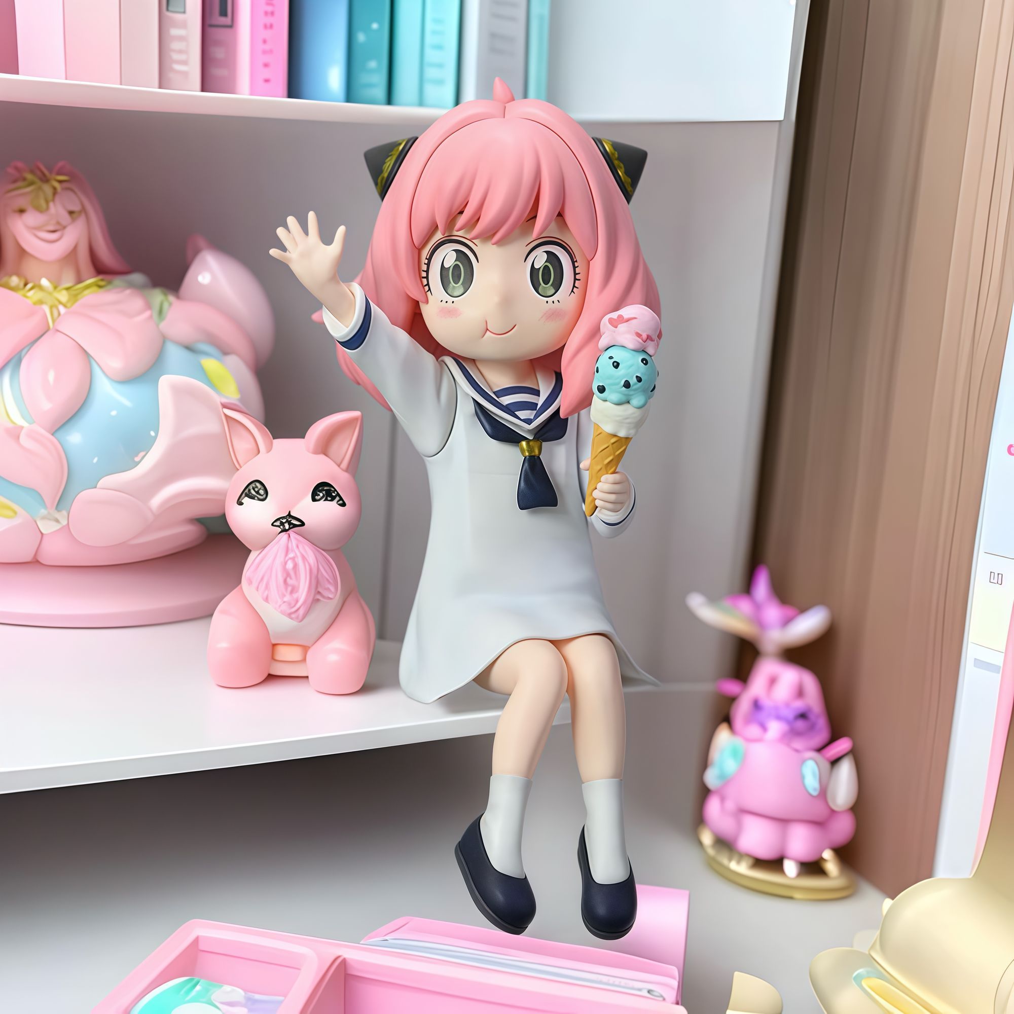 プレミアムバージョン アイスクリーム アーニャ スパイXファ - Premium Anime Merchandise のレビューと価格